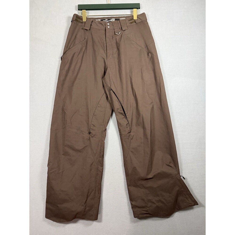 Oakley Vintage Snowboard Pants Mens M Brown Baggy Fit Shell Y2K Techwear⁠